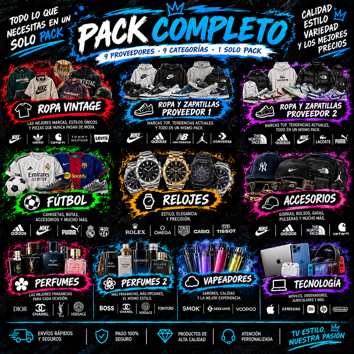 PACK 10 PROVEEDORES